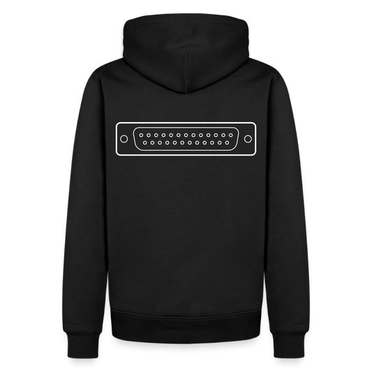 DB-25 LPT1 Retro Hoodie für Herren - Schwarz