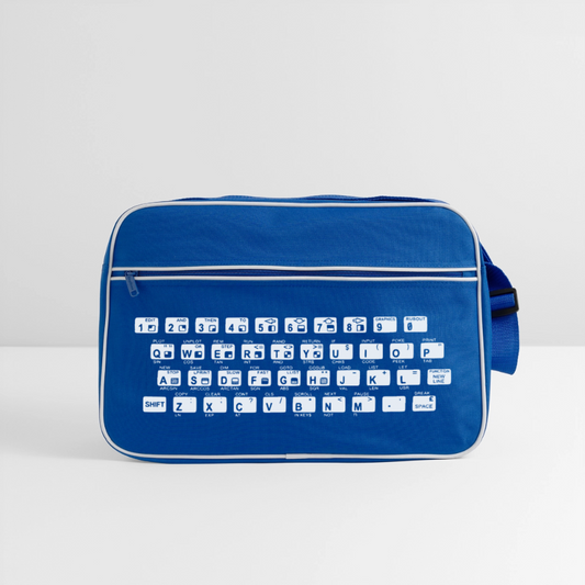 48K ZX Spectrum Retro Tasche - Blau/Weiß
