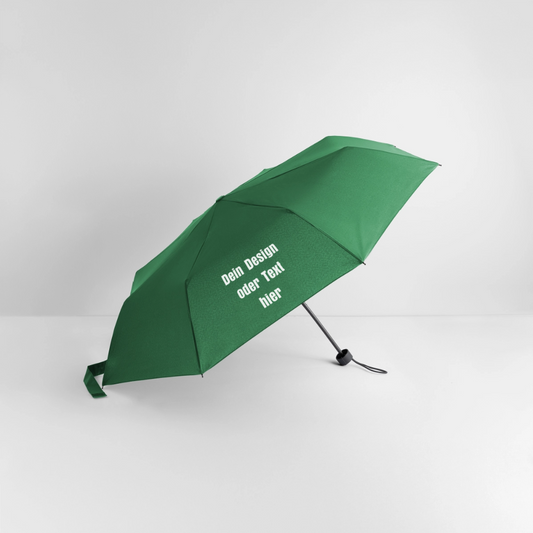 Regenschirm (klein) 24 cm 100% Polyester - personalisierbar - Flaschengrün