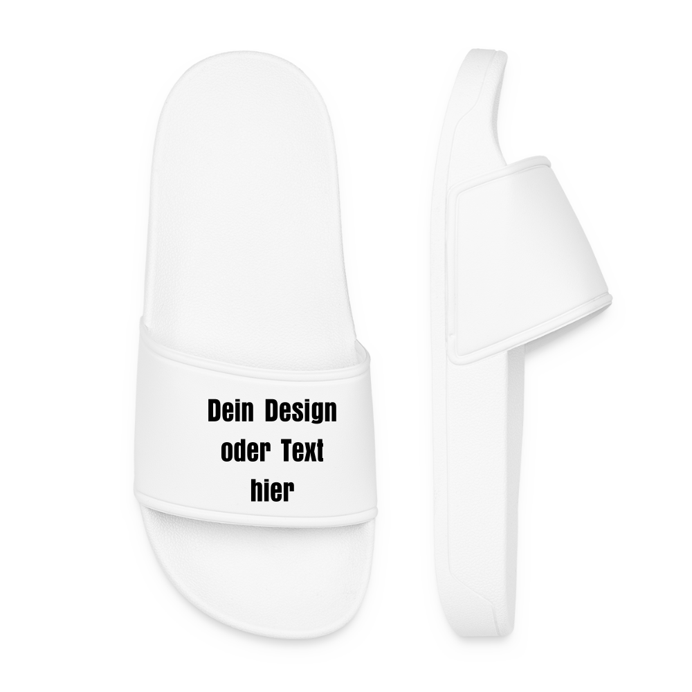 Frauen Badelatschen - personalisierbar - Weiß