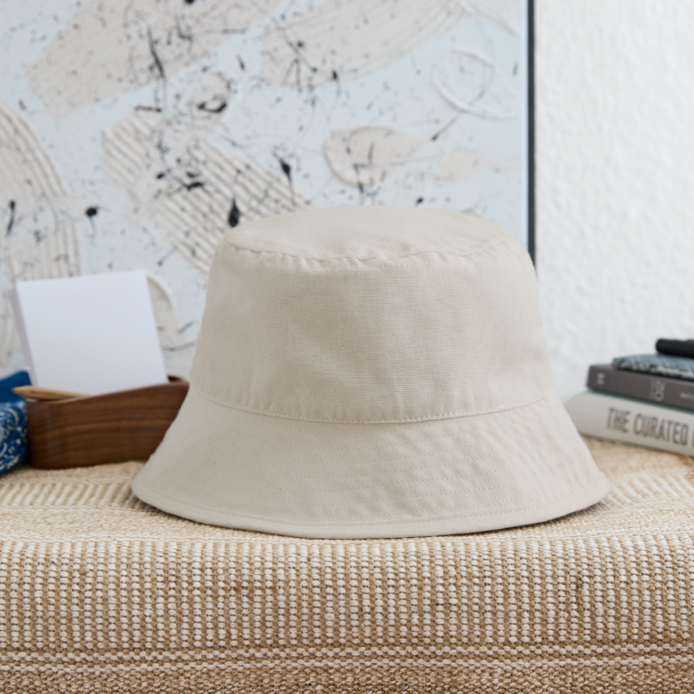 Stanley/Stella recycelter Bucket Hat - personalisierbar - Naturweiß