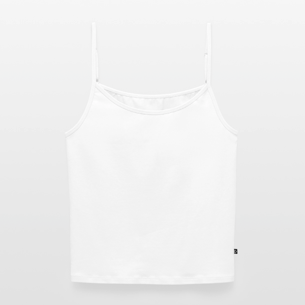 Frauen Spaghetti Tank Top - personalisierbar - Weiß