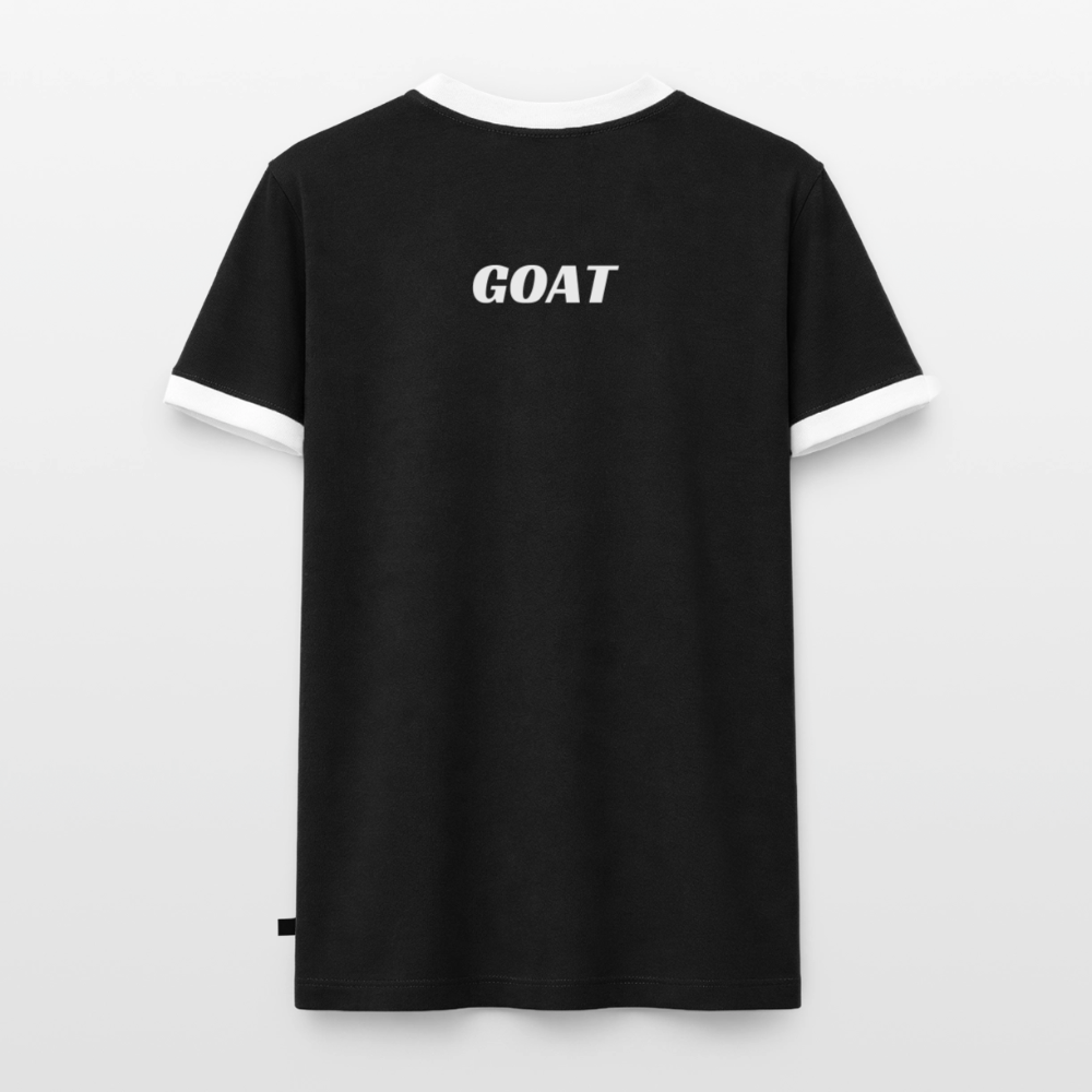 Männer T-Shirt "GOAT" - Schwarz/Weiß