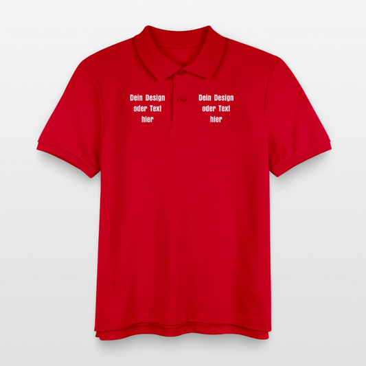 Stanley/Stella Kinder Bio-Poloshirt MINI SPRINTER - personalisierbar - Rot