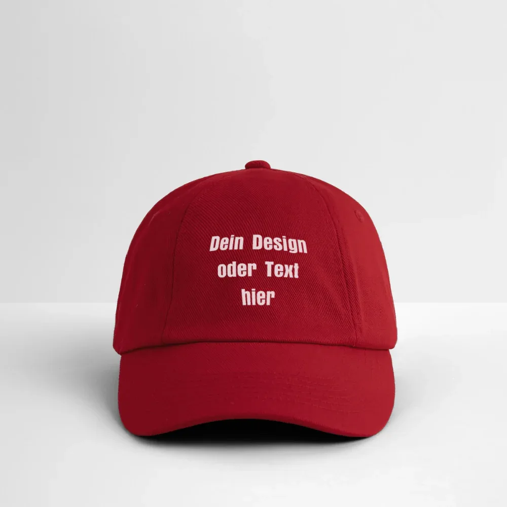 Baseballkappe - personalisierbar - klassisch Rot
