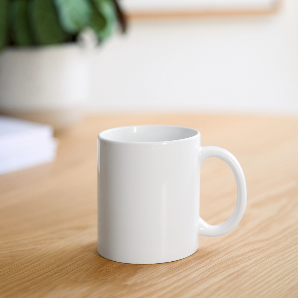 Keramiktasse 325 ml - personalisierbar - Weiß