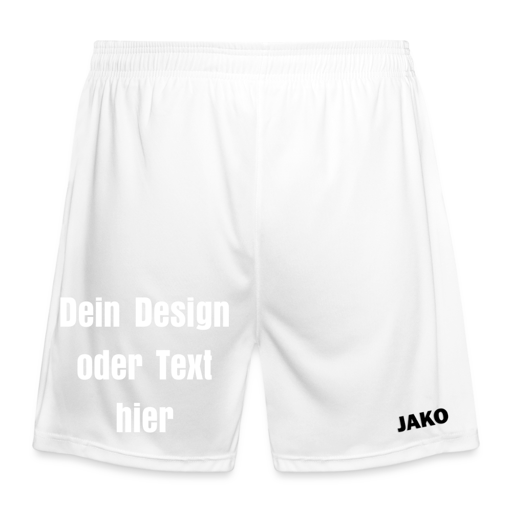 JAKO Sporthose Manchester 2.0 - personalisierbar - Weiß