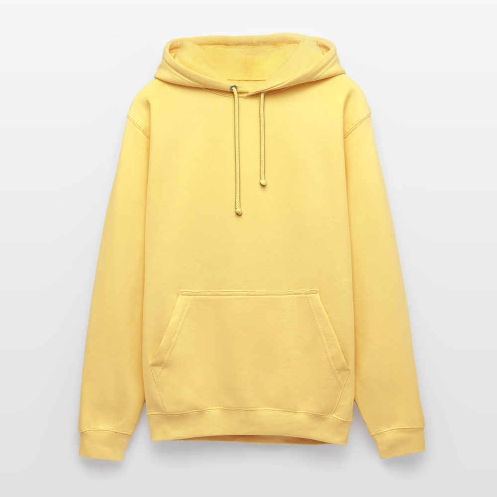 Unisex Hoodie - personalisierbare Vorder- und Rückseite - Zitronengelb