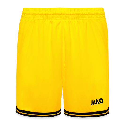 JAKO Kinder Basketball Short Center 2.0 - personalisierbar - Gelb/Schwarz