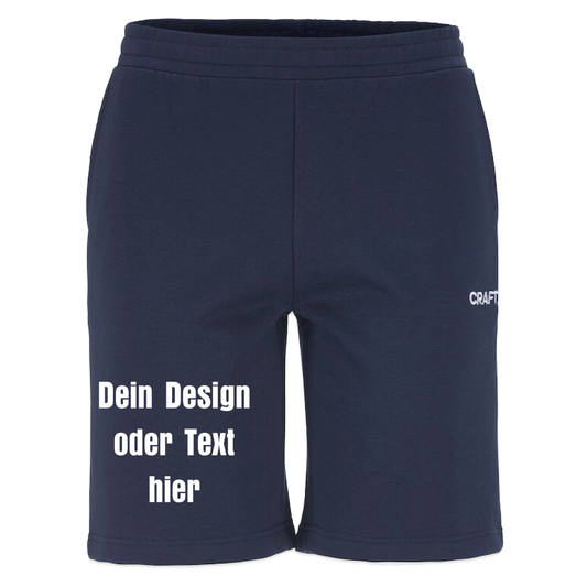 CRAFT Community 2.0 Sweatshorts - personalisierbar - Dunkelnavy