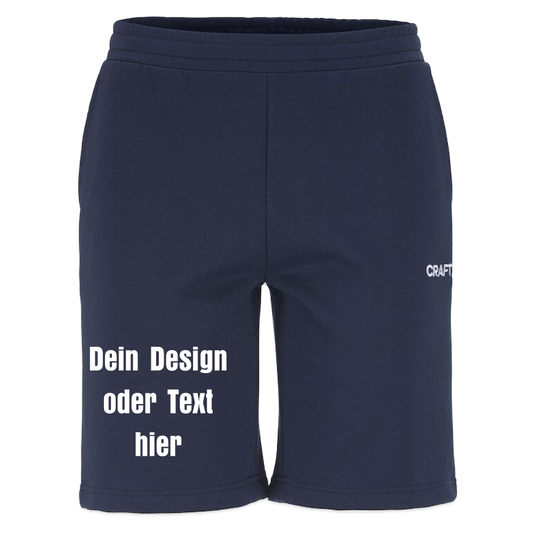 CRAFT Community 2.0 Sweatshorts - personalisierbar - Dunkelnavy