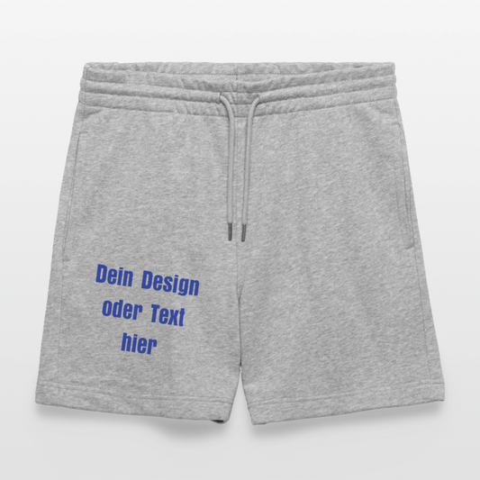 Stanley/Stella Unisex Bio Joggingshorts Trainer - personalisierbar - Grau meliert