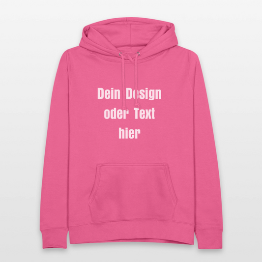 Frauen Hoodie - personalisierbare Vorder- und Rückseite - Pink