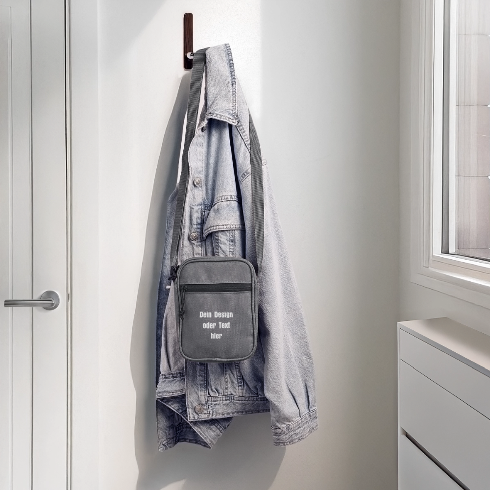 Crossbody Bag / Umhängetasche - personalisierbar - Anthrazit