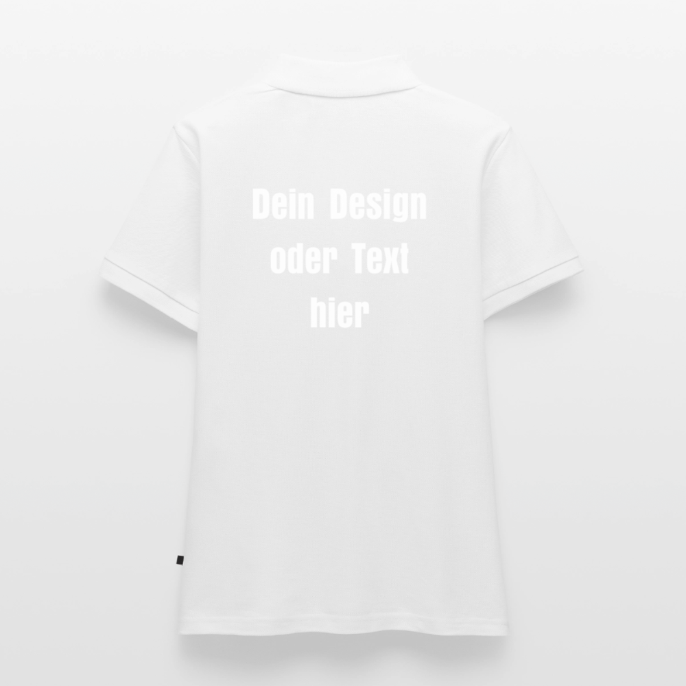 Frauen Premium Bio Polo Shirt - personalisierbar - Weiß