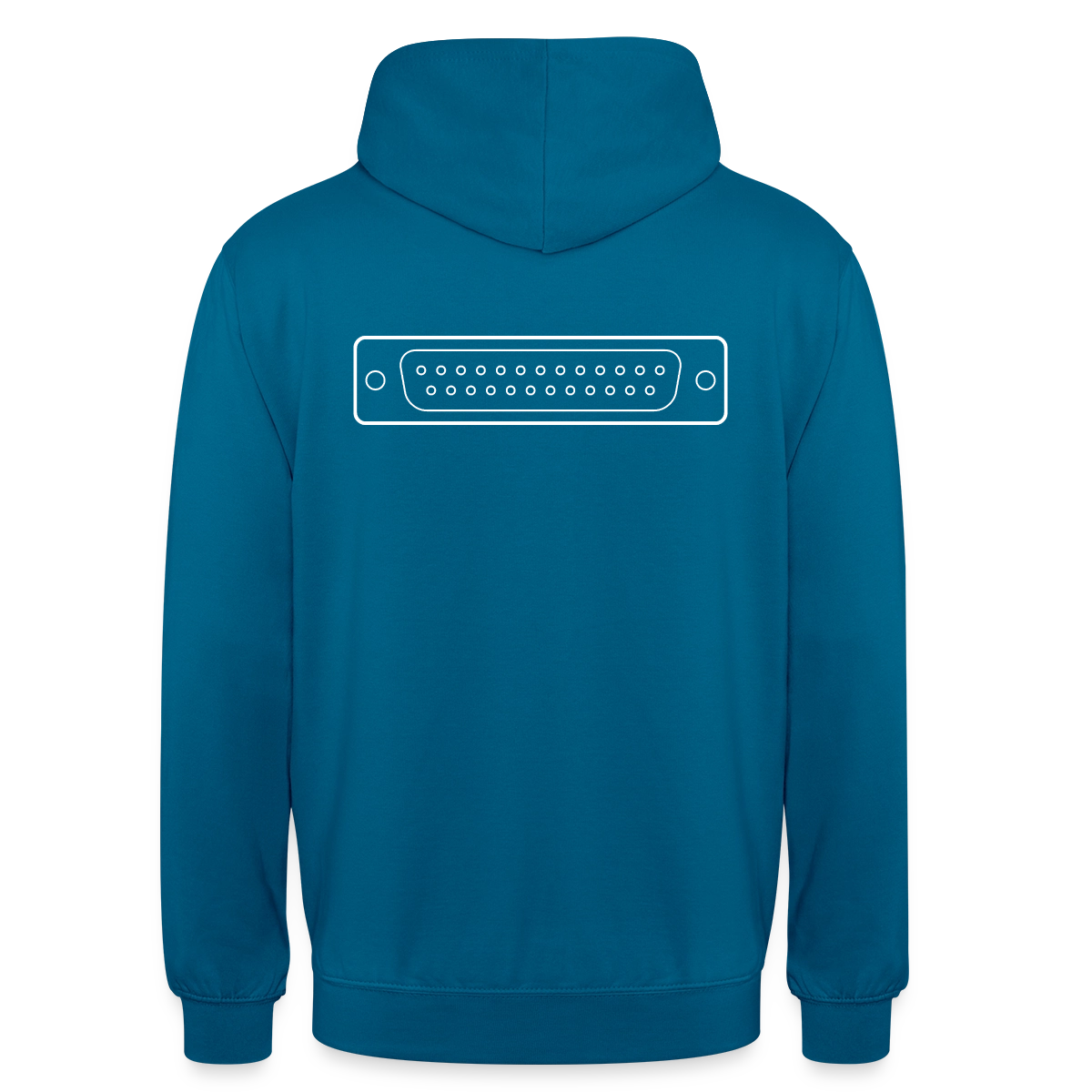 "LPT1" Motiv-Hoodie unisex, Farbe Tiefseeblau