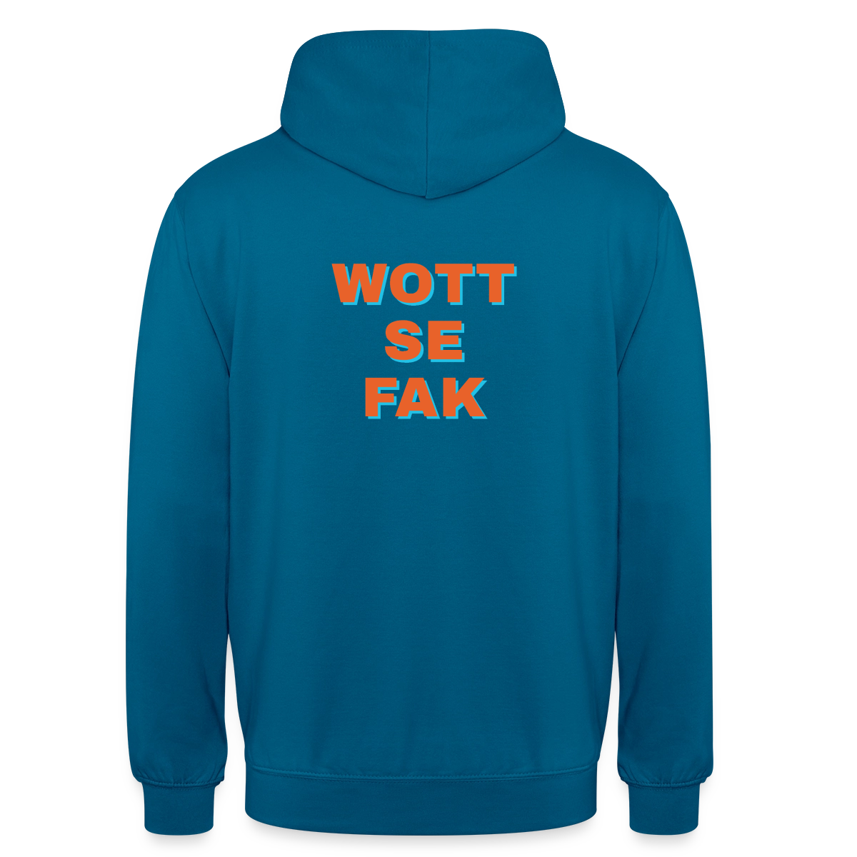 Wott se fak. Block-Motiv Motiv-Hoodie unisex, Farbe Tiefseeblau