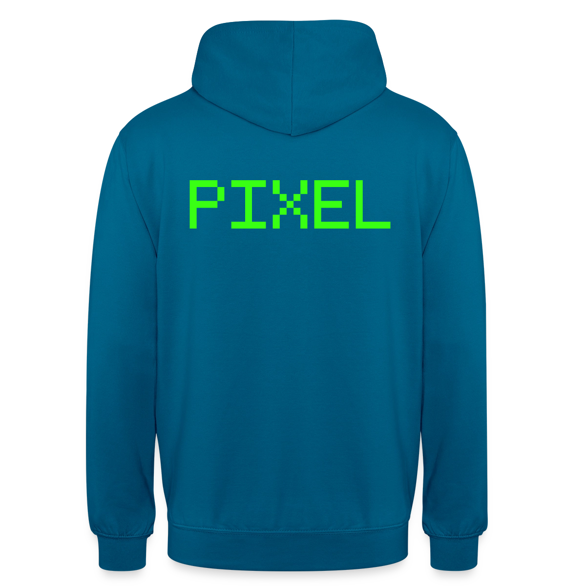 Pixel. Phosphor-Motiv Motiv-Hoodie unisex, Farbe Tiefseeblau