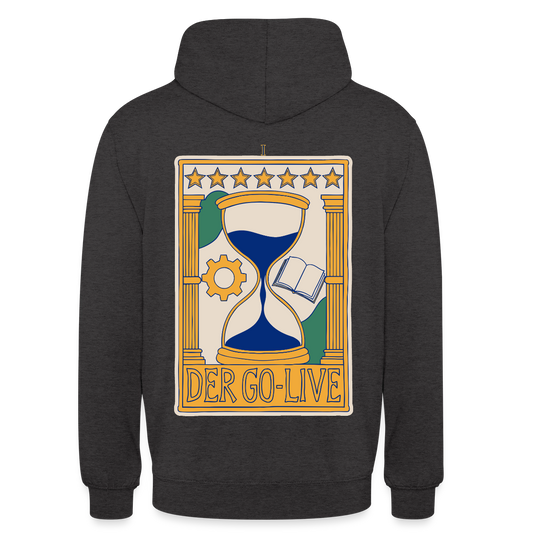 Der Go-Live. Tarot-Motiv Motiv-Hoodie unisex, Farbe Anthrazit