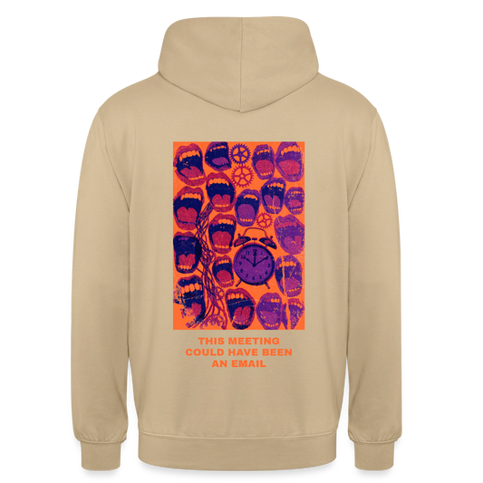 This meeting could have been an email. Popart-Motiv Motiv-Hoodie unisex, Farbe Beige