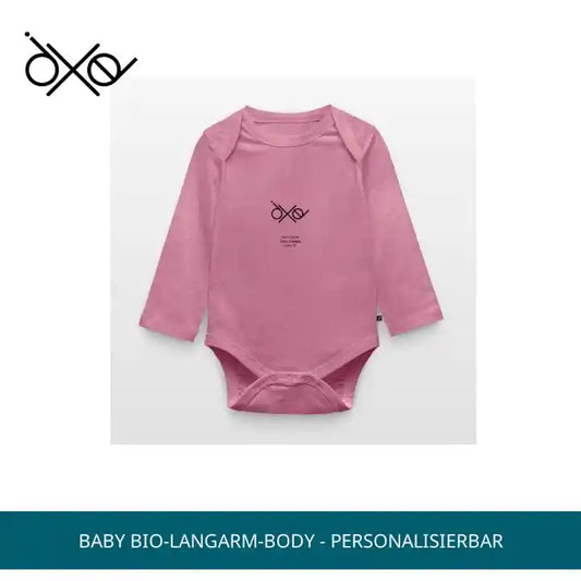 Baby Bio-Langarm-Body - personalisierbar by@Outfy