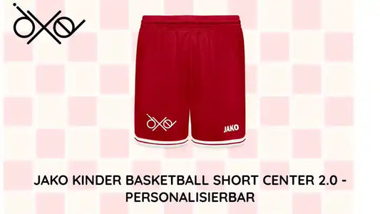 JAKO Kinder Basketball Short Center 2.0 - personalisierbar by@Outfy