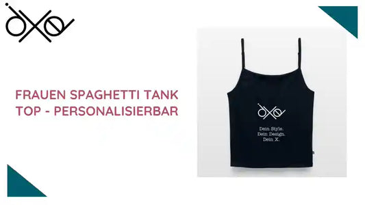 Frauen Spaghetti Tank Top - personalisierbar by@Outfy