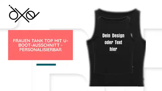 Frauen Tank Top mit U-Boot-Ausschnitt - personalisierbar by@Outfy