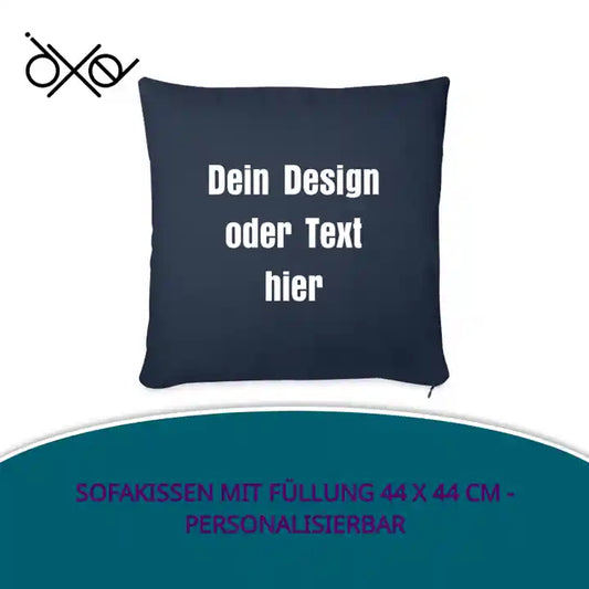Sofakissen mit Füllung 44 x 44 cm - personalisierbar by@Outfy