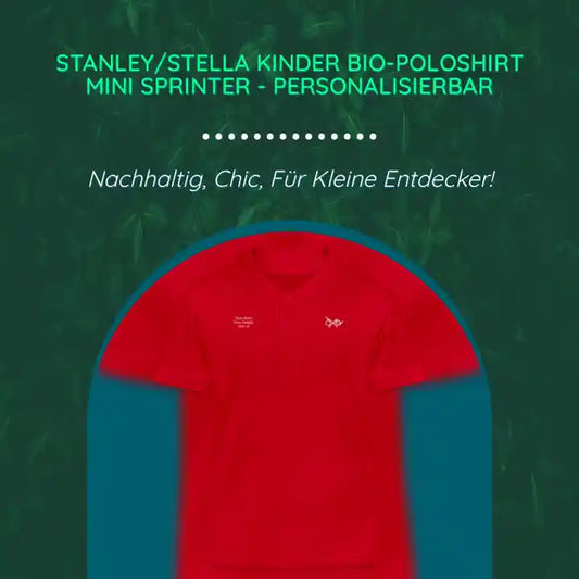 Stanley/Stella Kinder Bio-Poloshirt MINI SPRINTER - personalisierbar by@Outfy