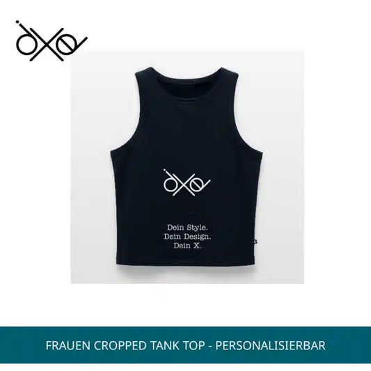Frauen Cropped Tank Top - personalisierbar by@Outfy