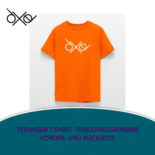 Teenager T-Shirt - personalisierbare Vorder- und Rückseite by@Outfy