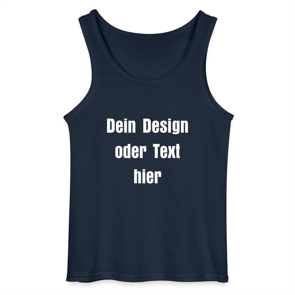 Gildan Männer Tank Top - personalisierbar - Navy