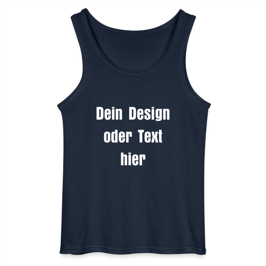 Gildan Männer Tank Top - personalisierbar - Navy