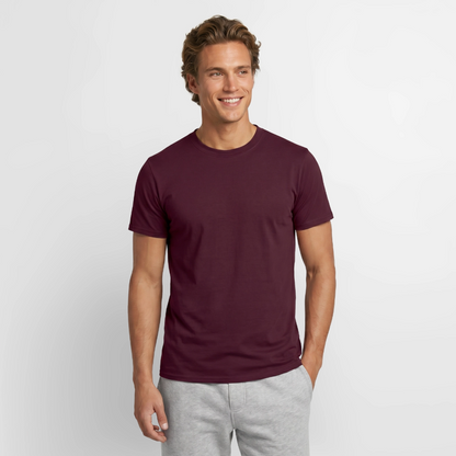 Männer T-Shirt - personalisierbare Vorder- und Rückseite - Ziegelrot