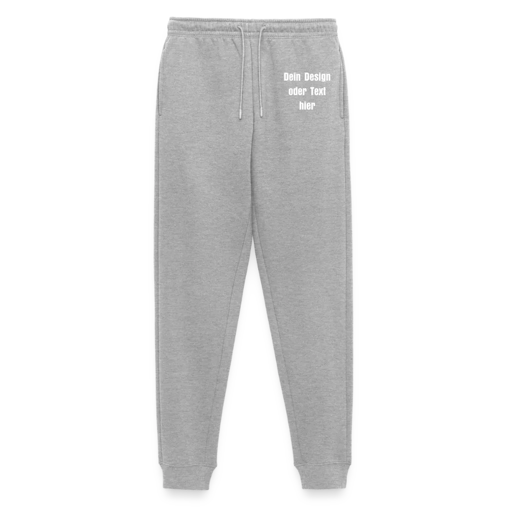 Männer Premium Bio Jogginghose - personalisierbar - Grau meliert