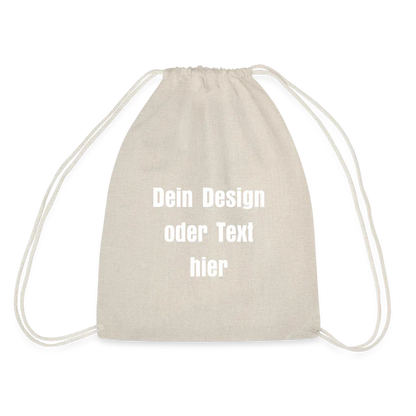 Turnbeutel - personalisierbar - Natur