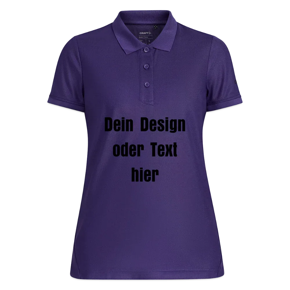CRAFT Core Unify Frauen Polo Shirt - personalisierbar - Lila