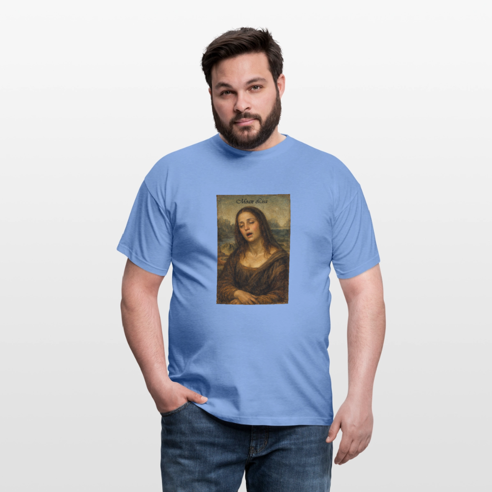 "Moan Lisa" Männer T-Shirt - Carolina Blue