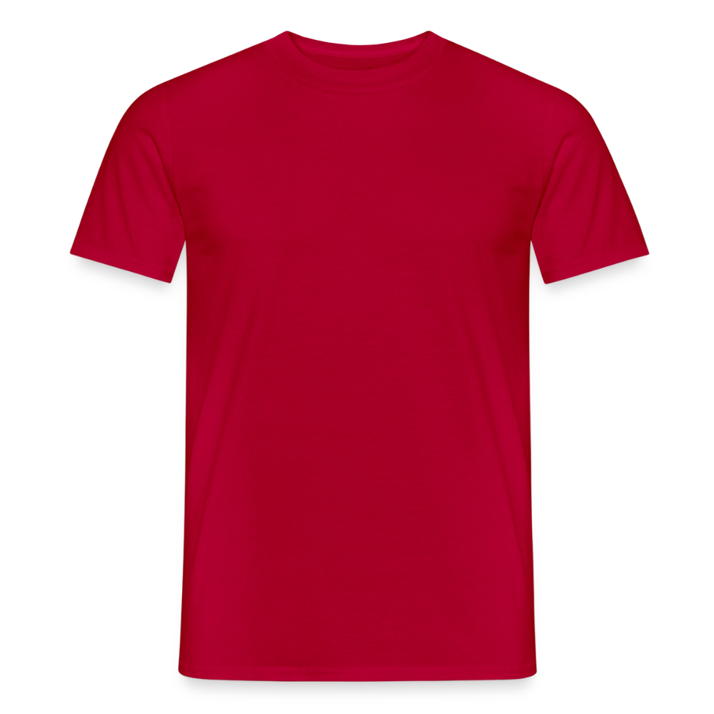 Männer T-Shirt - personalisierbare Vorder- und Rückseite - Rot
