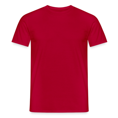 Männer T-Shirt - personalisierbare Vorder- und Rückseite - Rot
