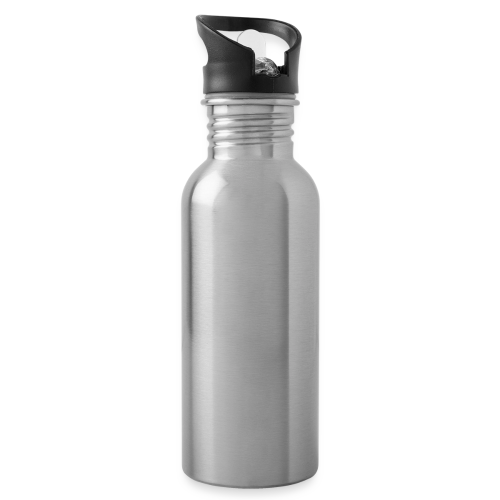 Trinkflasche Edelstahl 600 ml - personalisierbar - Lightsilver