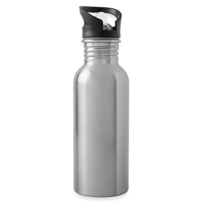 Trinkflasche Edelstahl 600 ml - personalisierbar - Lightsilver