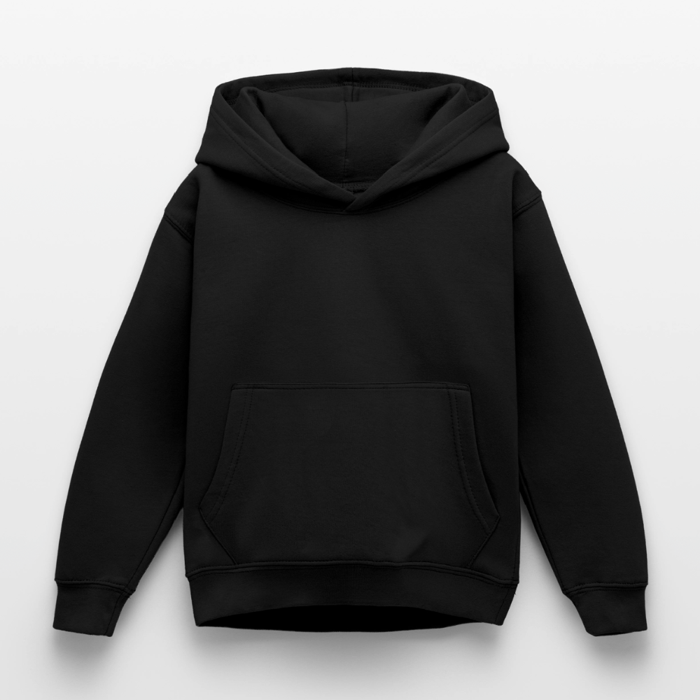 Kinder Hoodie - personalisierbare Vorder- und Rückseite - Schwarz