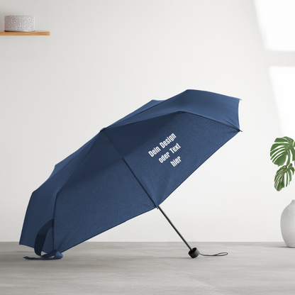 Regenschirm (klein) 24 cm 100% Polyester - personalisierbar - Navy
