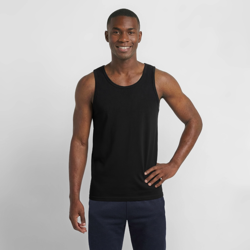 Gildan Männer Tank Top - personalisierbar - Schwarz