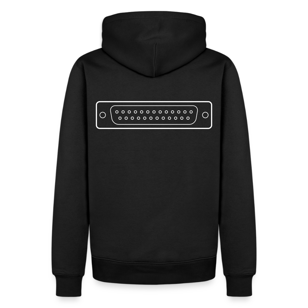 DB-25 LPT1 Retro Hoodie für Herren - Schwarz