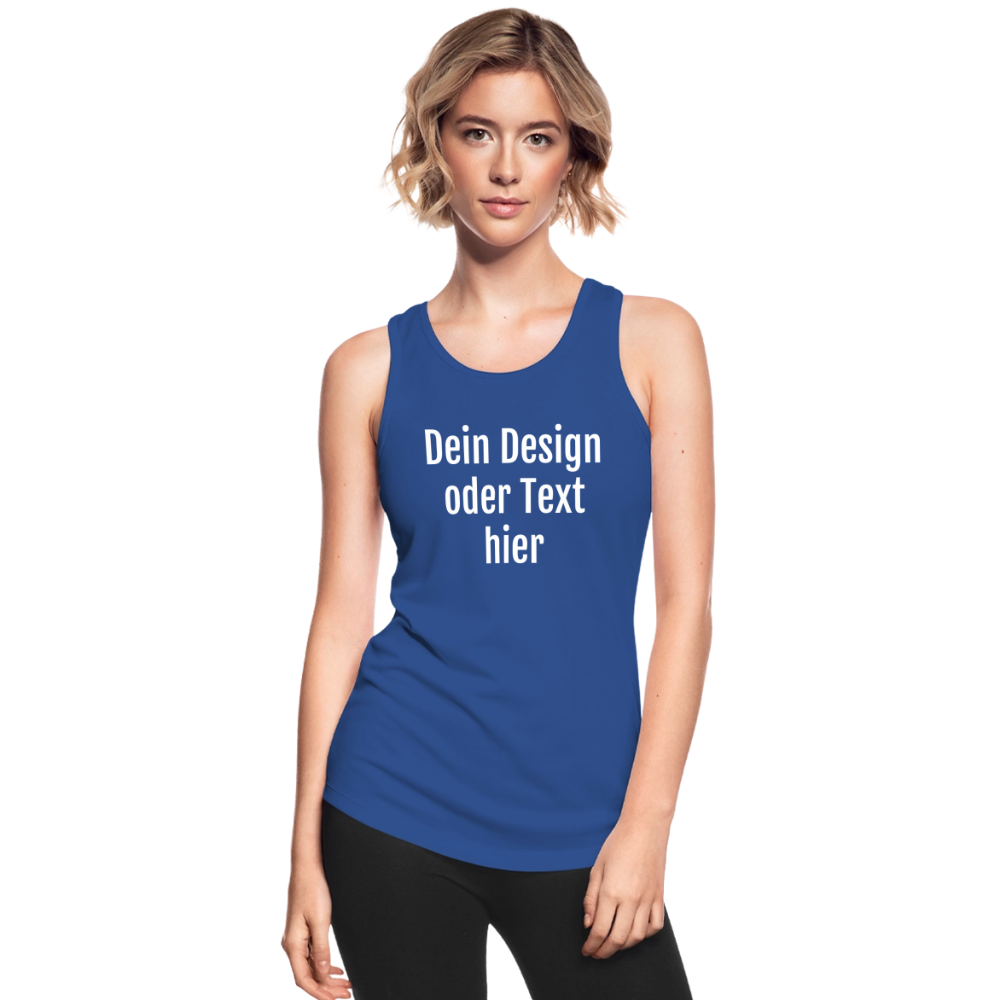 Funktionelles Frauen Tank Top atmungsaktiv - personalisierbar - Royalblau