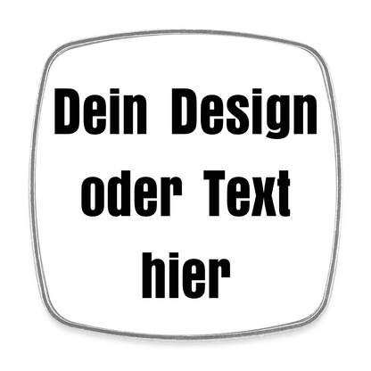 Viereckiger Kühlschrankmagnet - personalisierbar - Weiß