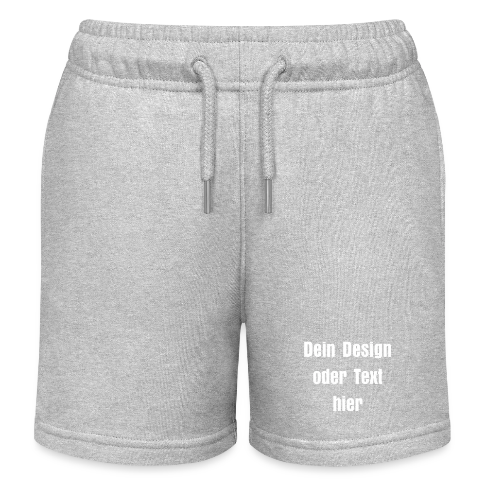 Stanley/Stella Kinder Bio-Joggingshorts MINI BOLTER - personalisierbar - Grau meliert